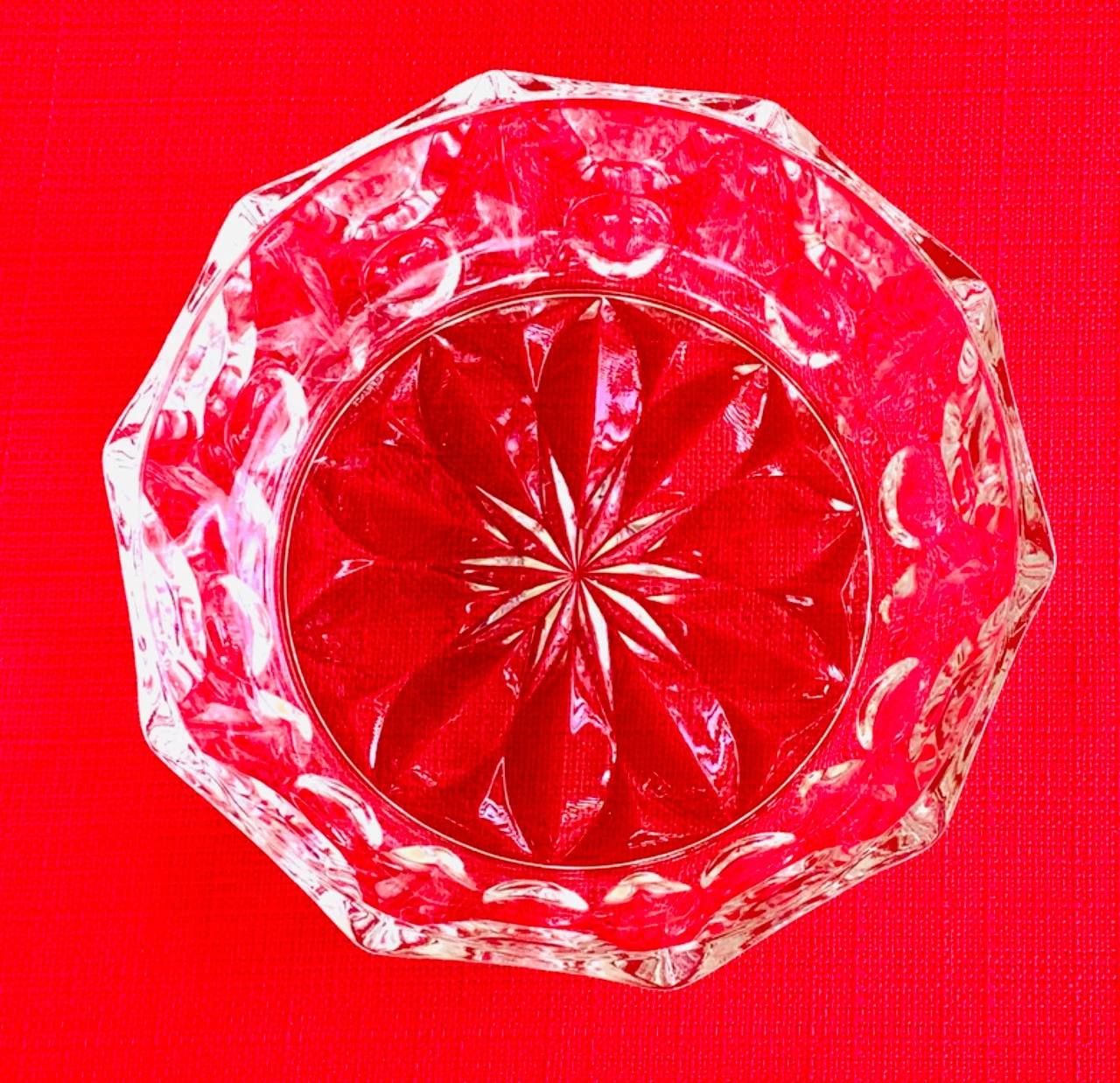 Bowls + 5 small very thick glass bowls, rosette pattern – photo 3